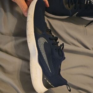 Nike Navy Blue and White Sneakers